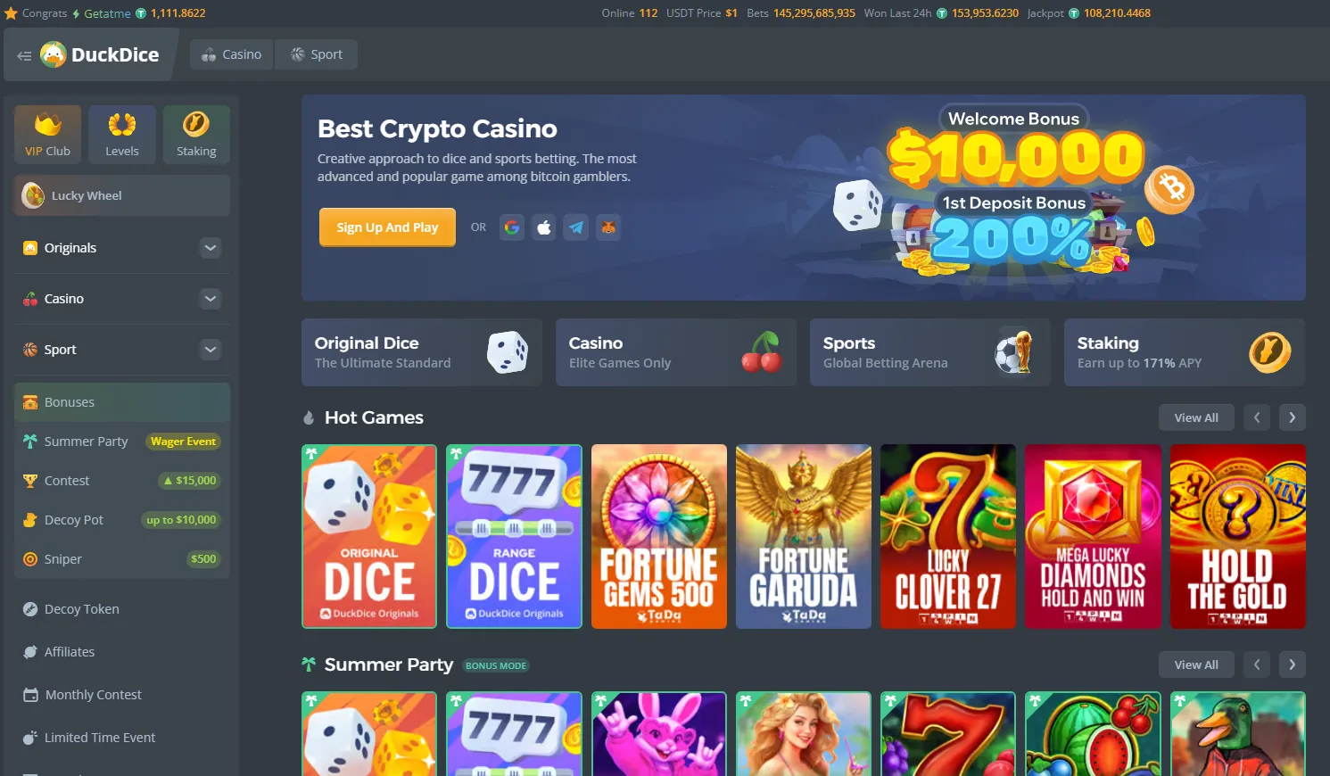 DuckDice Casino